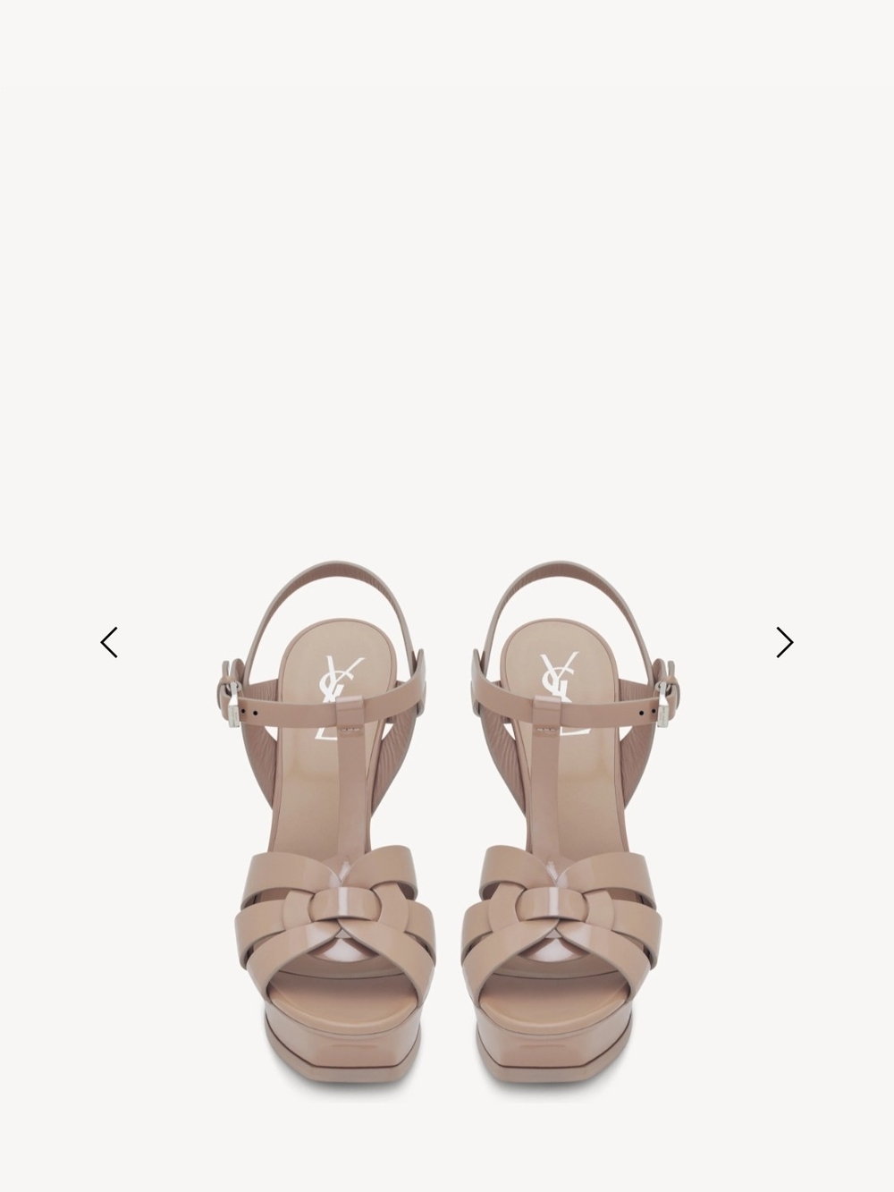 Nude Braided Platform Sandals with Ankle Strap